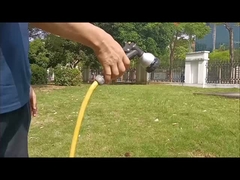 Metal 8-Pattern Garden Hose Nozzle With Rear-Trigger Control