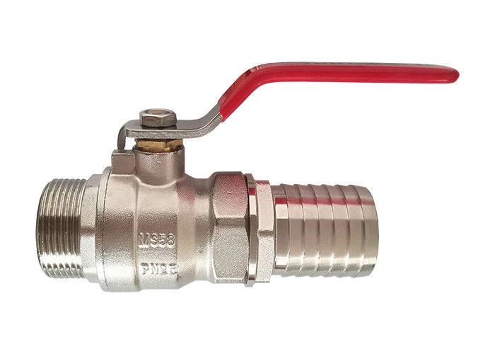 Full Large Port Garden Tap Valve , Garden Ball Valve Male x Hose Sleeve End