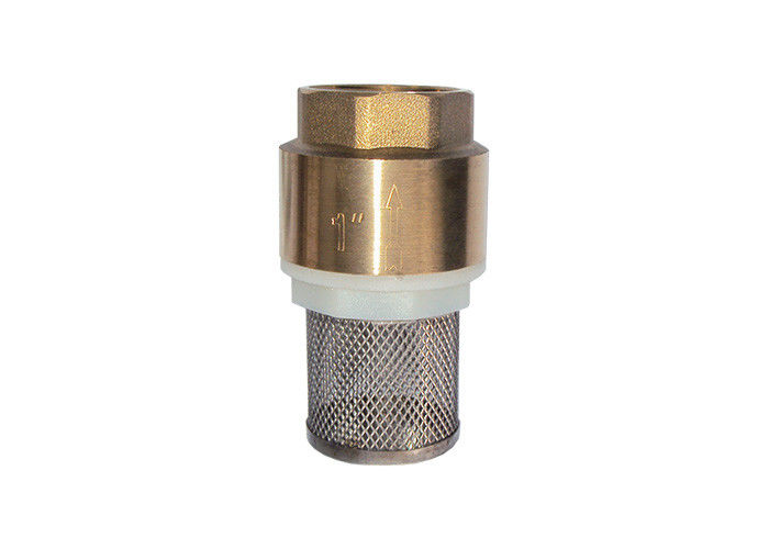 Brass York Type InLine Check Foot Valve with Stainless Steel