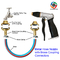 Metal Hose Nozzle Washing Gun With Front Trigger Control