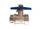Nickel Plated Brass Ball Valve 3/4" Male x Female Thread Connection for Water Wand