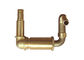 360 Degree Swivel Turning Brass Elbow with Hose Sleeve Working Pressure 20 Bar for Fire Reel