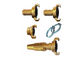 High Reliability Brass Hose Nozzle Kit with Claw-Lock Hose Quick Coupling Set / Clamps