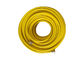 Fiber Reinforced PVC Hose Yellow Color With Brass Fitting