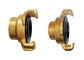 Brass IPS Thread x Claw-Lock Italy Type Quick Coupling with NBR Rubber Seal