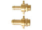 Three Piece Brass Hose Fittings , Brass Hose Connector Easy Connection