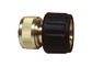 Brass Click Quick Connect Water Hose Coupling with Black Rubber Cover for Hot Water