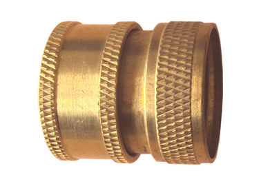 Hose Connect Metal Brass DIY OEM Parts , Brass Quick Coupler NBR Rubber Seal, IPS Female Thread